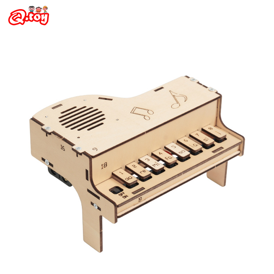 Diy Electronics For Kids - Model Piano elektronik kayu DIY remaja,