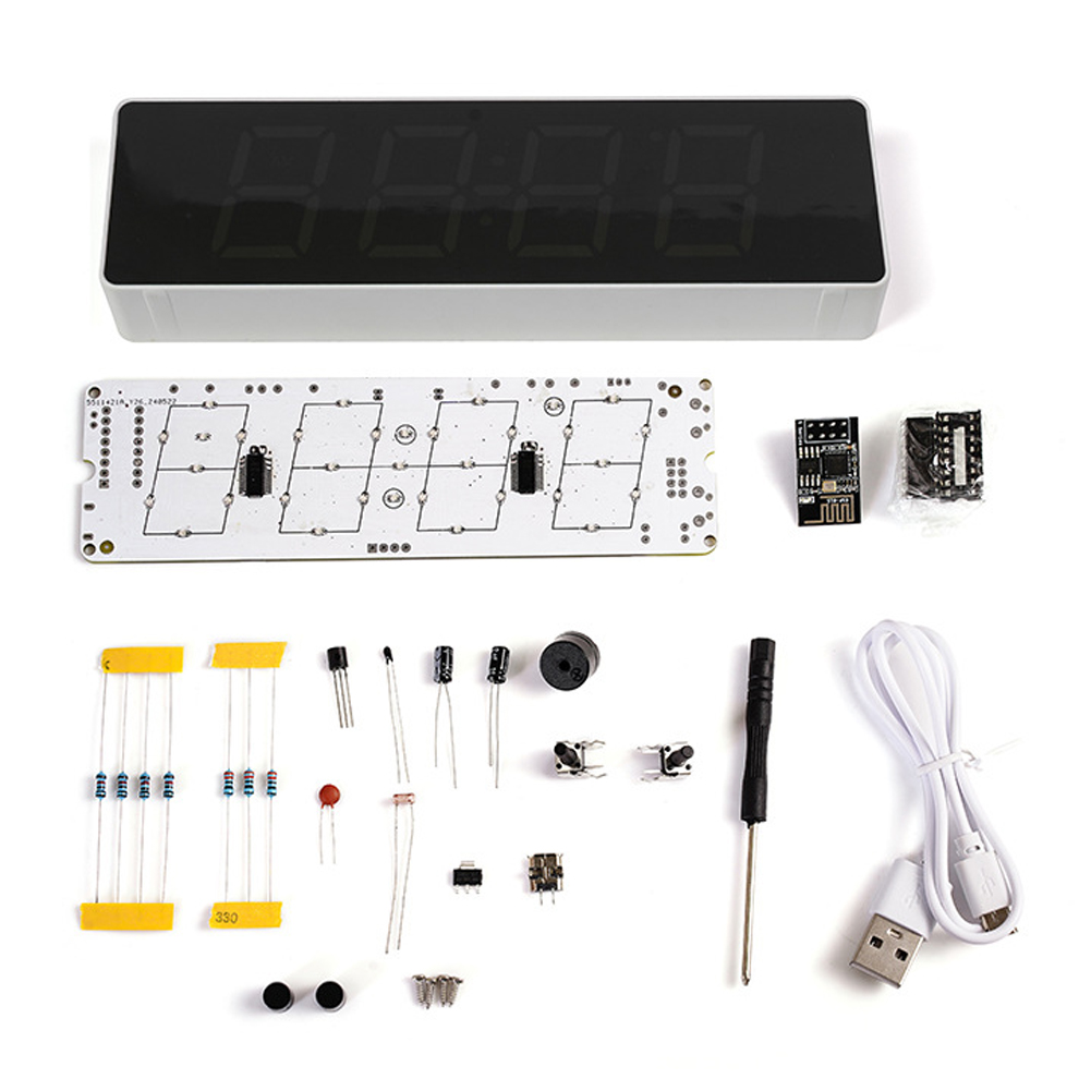 Diy Elektronik - ESP8266 IoT jam WiFi warna-warni Kit