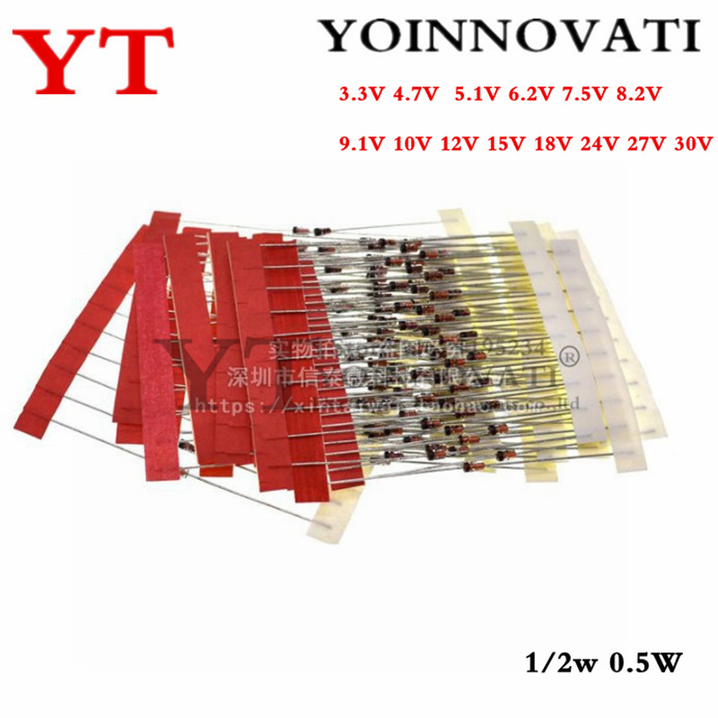 Best Diy Electronics Kits - 1/2W 0.5W Dioda Zener 3.3-30V 14
