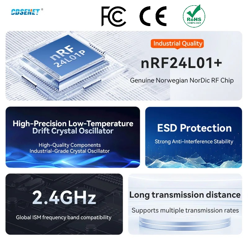 Nrf24L01 Module Wireless - 2 Buah NRF24L01 + PA LNA