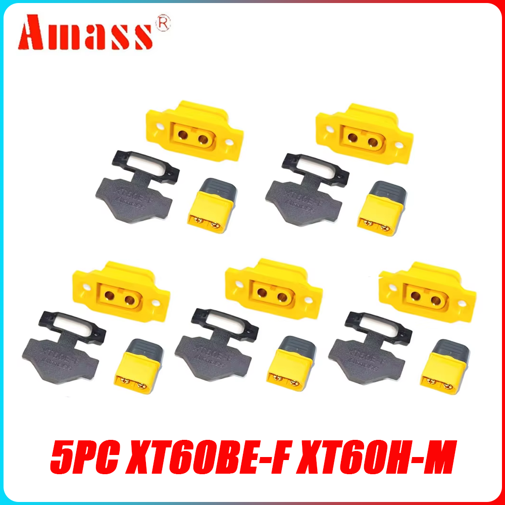 Diy Electronics Power Supply - 5 Buah Baterai Amass XT60BE-F &