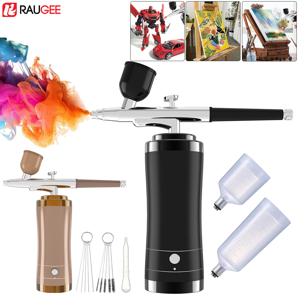 Diy Electronics Power Supply - Kit Airbrush tanpa kabel, dengan kompresor