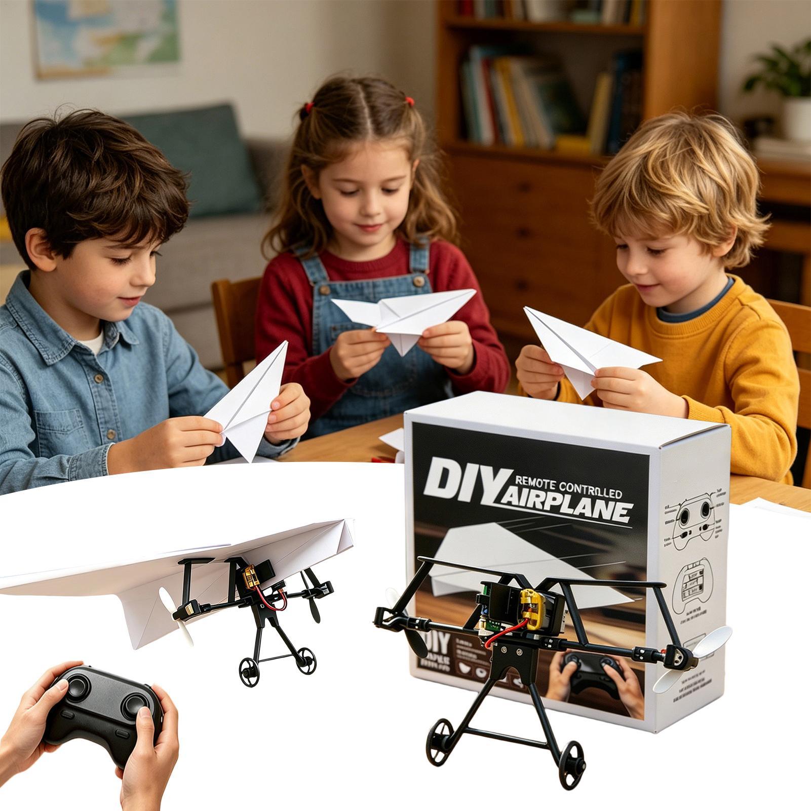 Diy Electronics For Kids - Kit Pesawat Kertas RC DIY Mainan