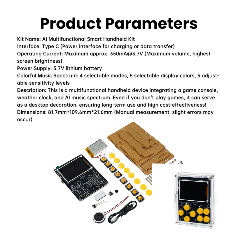 Diy Electronics Game - Kit Konsol Game LCD DIY Dengan