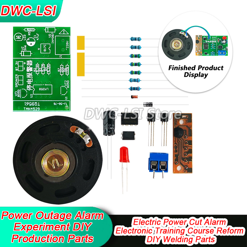 Diy Electronics Course - Kit Eksperimental Alarm Pemadaman Listrik, Kursus