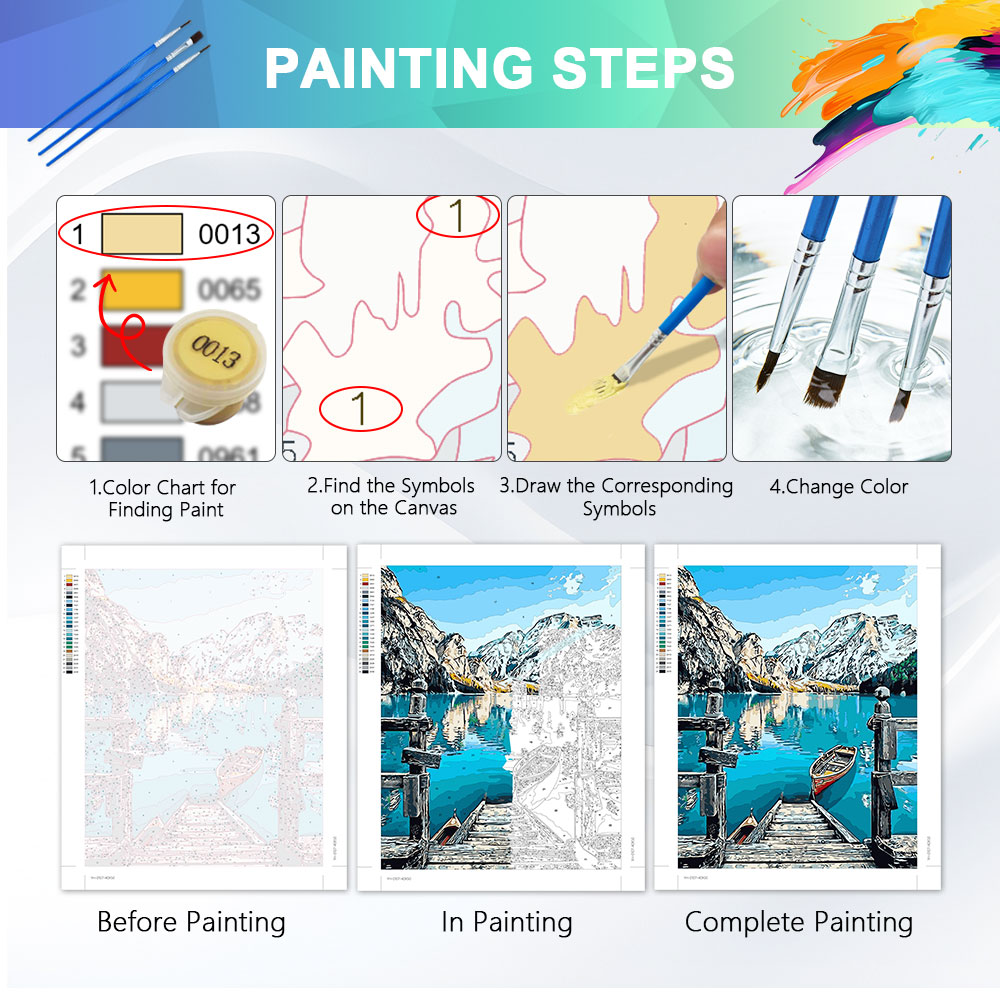 HUACAN Perlengkapan Lukis deng - Diy Elektronik ulasan dan harga