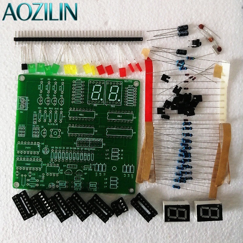 AOZILIN Kit Lampu Lalu Lintas  - Diy Electronics Course ulasan dan harga