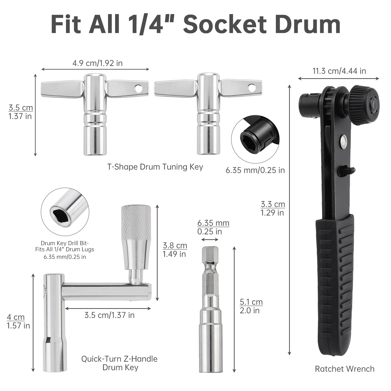 5 Buah Kit Kunci Penyetel Drum - Diy Electronics For Home ulasan dan harga