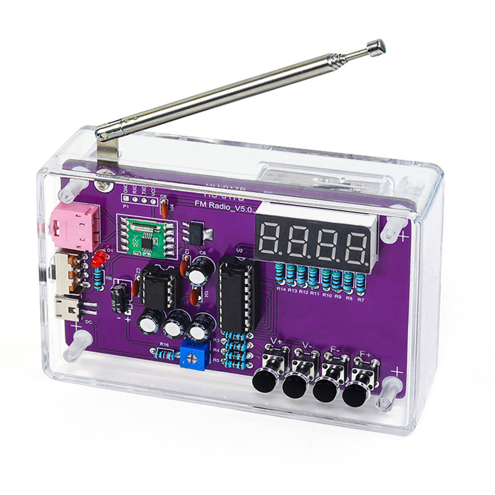Kit Radio HU-017A/HU-017B, Kit - Diy Electronics Course ulasan dan harga
