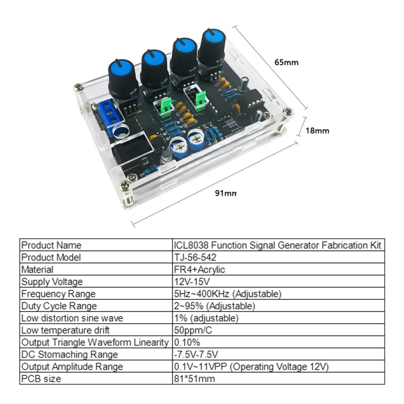 DIY ICL8038 Generator sinyal f - Diy Electronics For Kids ulasan dan harga