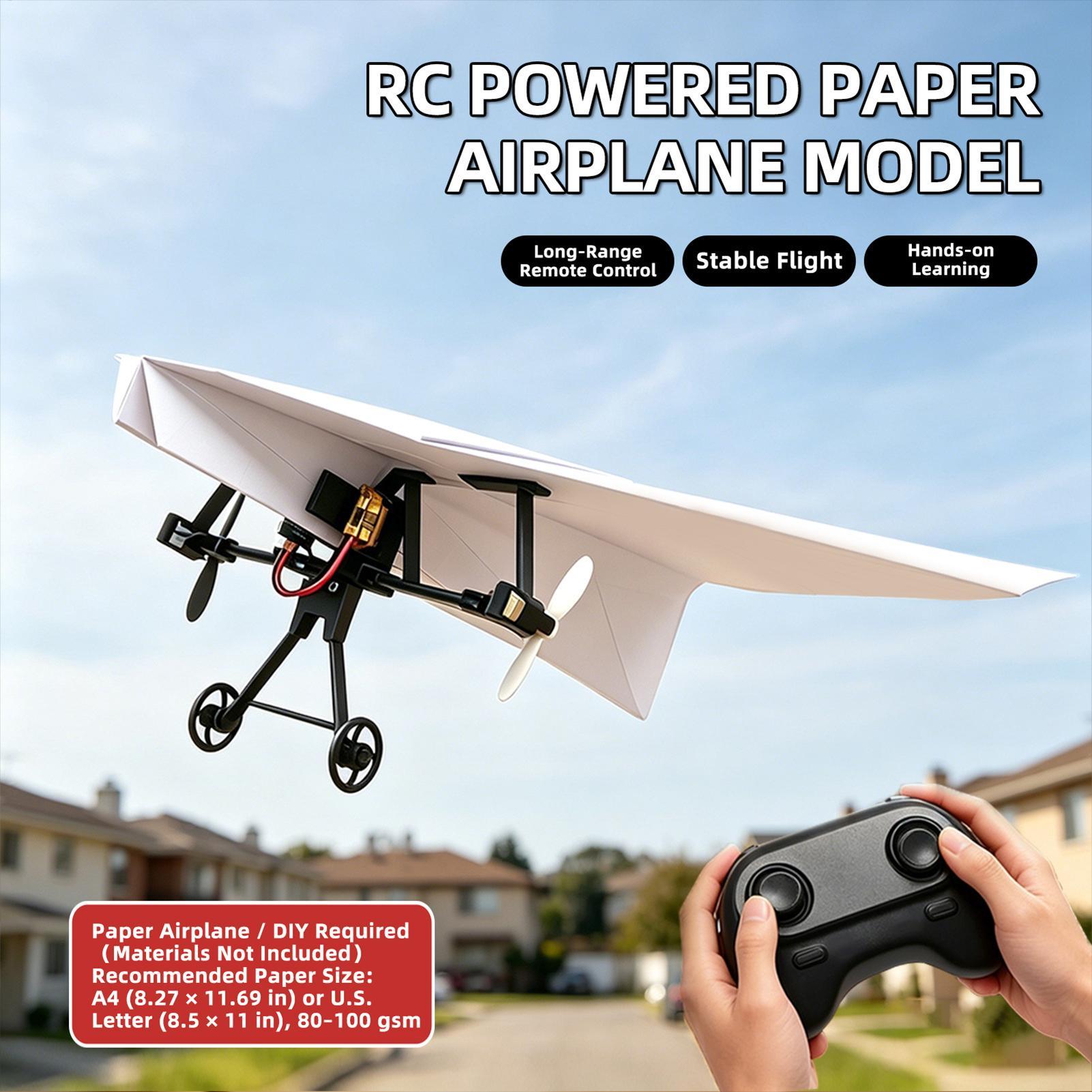 Kit Pesawat Kertas RC DIY Main - Diy Electronics For Kids ulasan dan harga