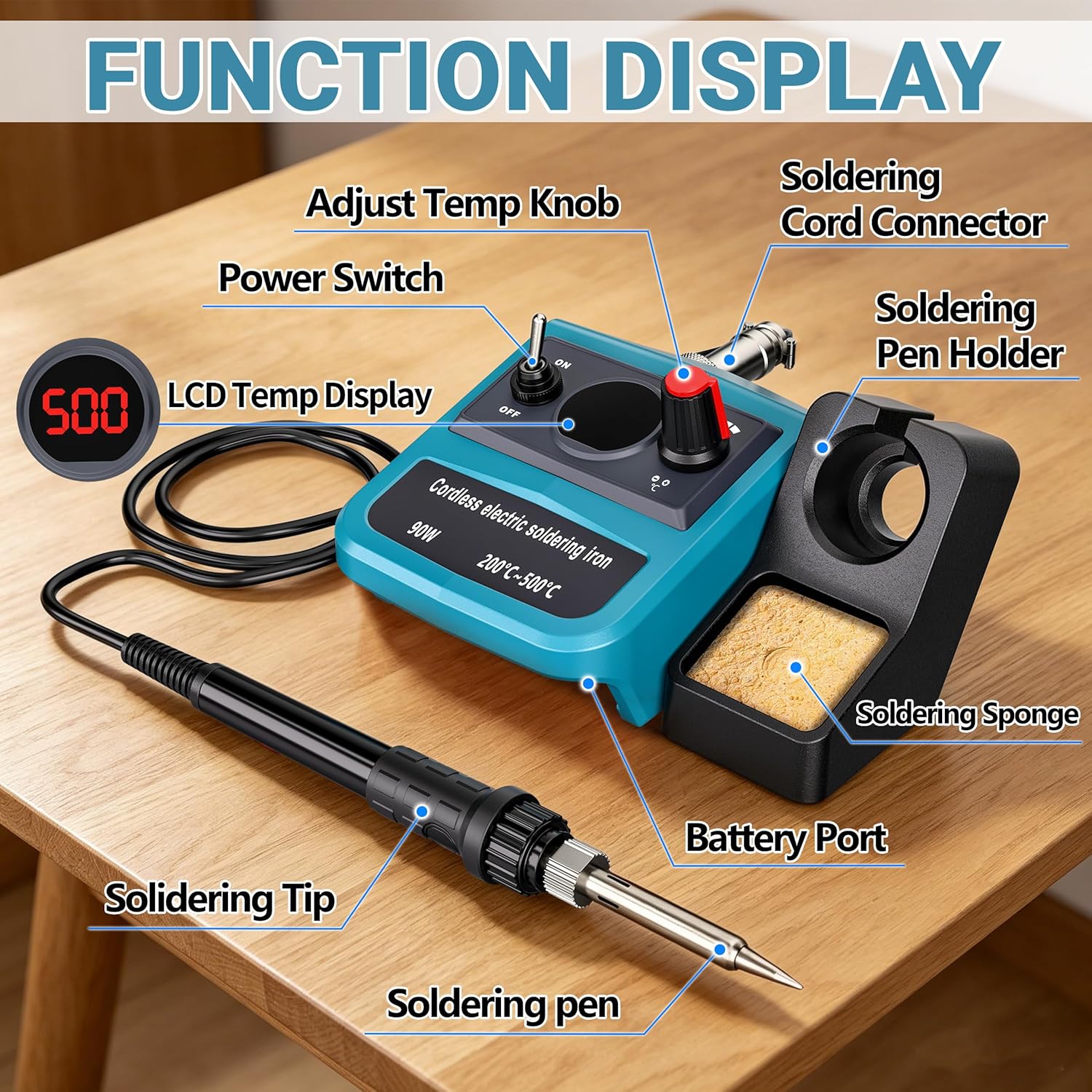Kit Besi Solder Digital LED 90 - Diy Elektronik ulasan dan harga