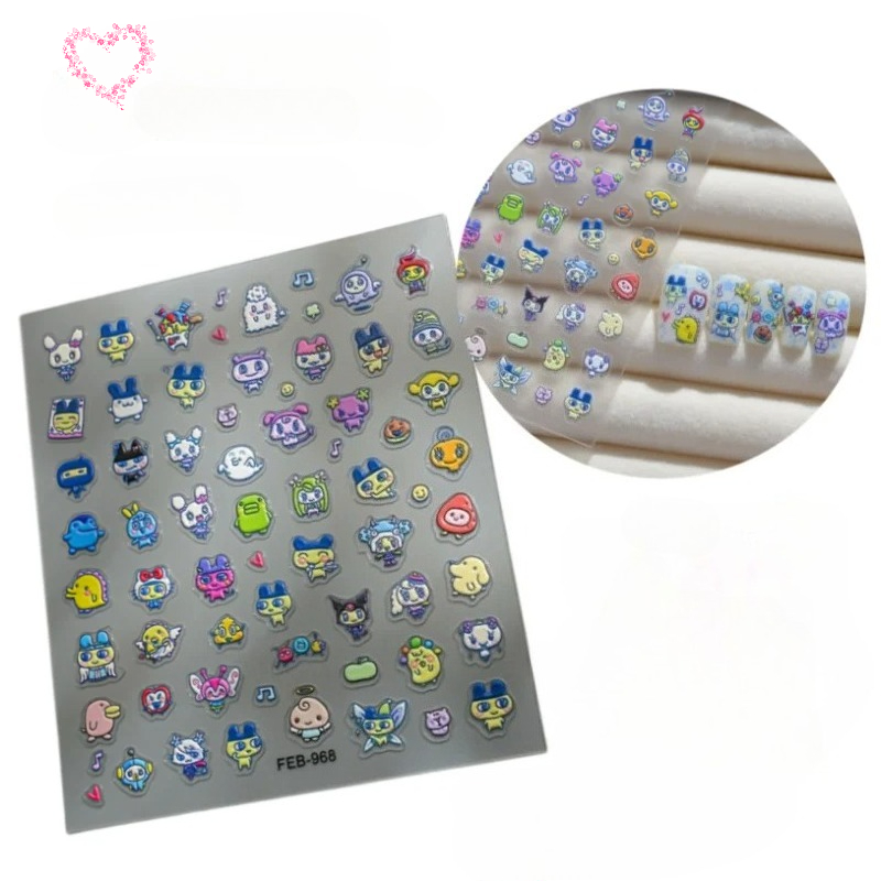 Stiker kuku 3D relief elektron - Diy Elektronik ulasan dan harga