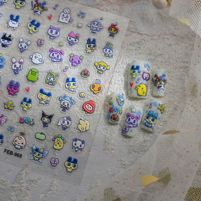 Stiker kuku 3D relief elektron - Diy Elektronik ulasan dan harga