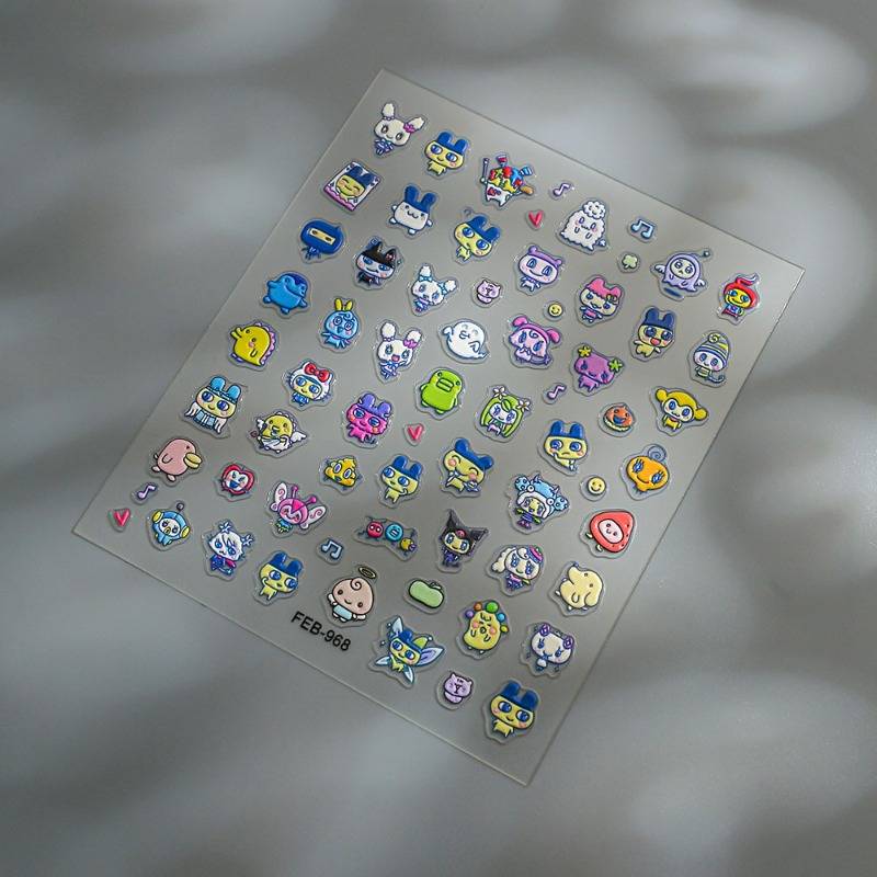 Stiker kuku 3D relief elektron - Diy Elektronik ulasan dan harga